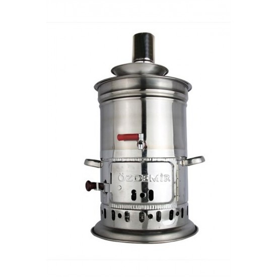 Samovar Stainless Steel Teakettle Water Heater Firewood Camping 4,5 Lt SAMA FOODS ENFIELD UK